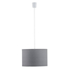 Lampa wisząca z kloszem Rondo 3463 TK Lighting okrągła z tkaniny szara