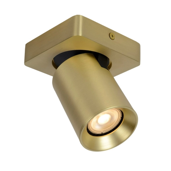 Reflektorek LAMPA sufitowa NIGEL 09929/05/02 Lucide metalowa OPRAWA plafoniera regulowany downlight złoty