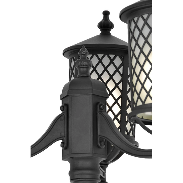 Lampa stojąca zewnętrzna Chicago K-8218 Kaja IP44 potrójna metalowa czarna