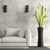 Salonowy kinkiet ścienny tuba BAMBOO 324344 góra-dół czarny srebrny