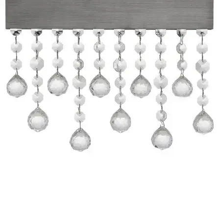 Kinkiet ścienny glamour OLEVIRA LE45150 LED 15W 3500K kryształy szare