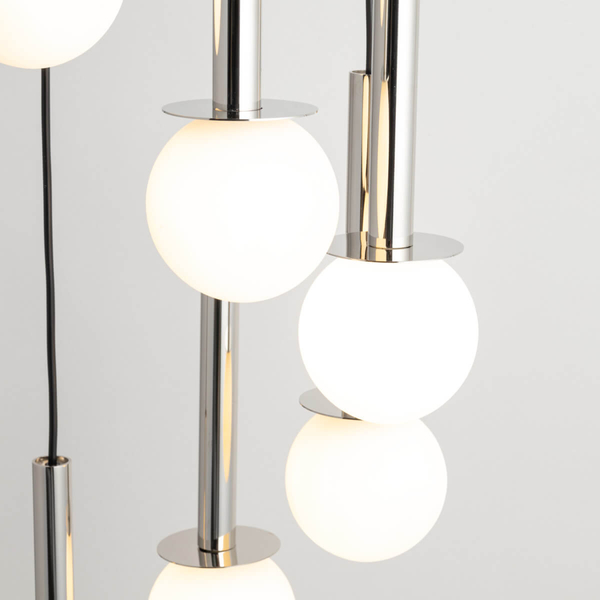 Dekoracyjna lampa zawieszana Daisy 40766 Sigma kule biała srebrna
