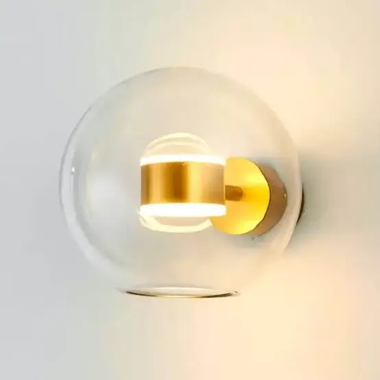 Kulisty kinkiet Bubbles ST-0801W gold Step LED 8W 3000K ball złoty