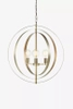 Wisząca lampa retro Orbit złote pierścienie rings do salonu