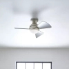Lampa sufitowa z wentylatorem Sola nikiel KLF-SOLA-34-BN 1xLED 10W 4000K IP23