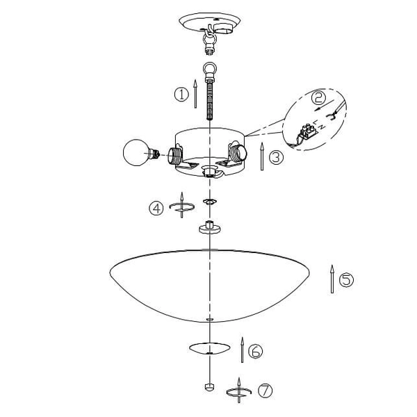Sufitowa lampa natynkowa Cut do sypialni nad łóżko biała stal