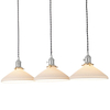 Ceramiczna lampa wisząca Hadano HAD3661-10 do salonu chrom biały