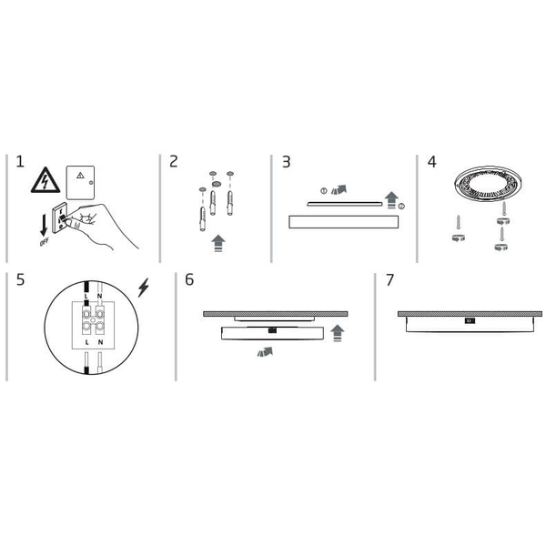 Lampa natynkowa salonowa Lid Round 10407 Nowodvorski LED 25W 3000K czarna