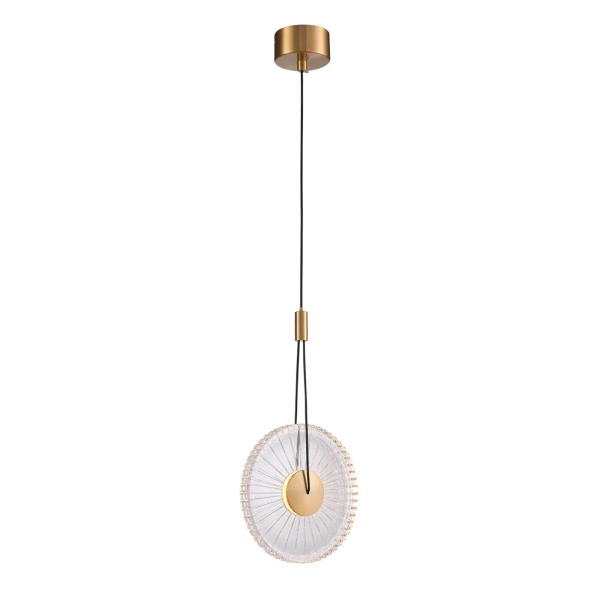 Wisząca lampa złota SUNBLAST LED 5W 3000K talerz nad stół ST-DL5623