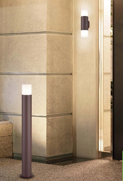 Tarasowa lampa stojąca Hoosic 522260124 miedziana tuba outdoor