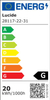 Ledowa lampa sufitowa BRICE-LED 28117/22/31 Lucide LED 22W 3000K IP44 biały