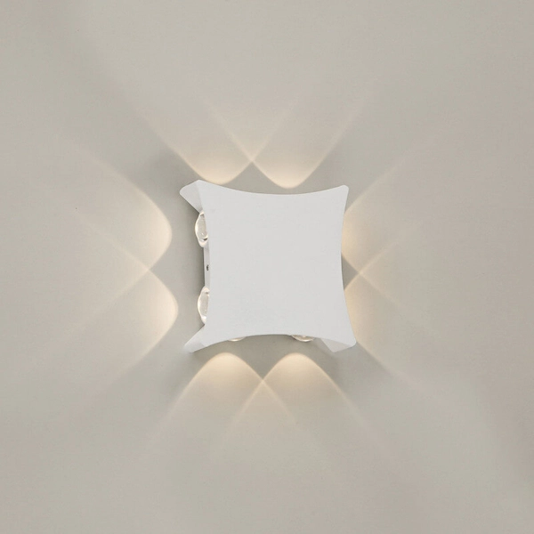 Elewacyjna lampa ogrodowa Pensa LED 1W zewnętrzna biała