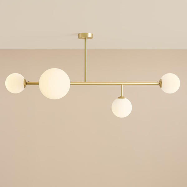 Przysufitowa lampa molekułowa Dione 1092PL_L40 Aldex glass mosiądz