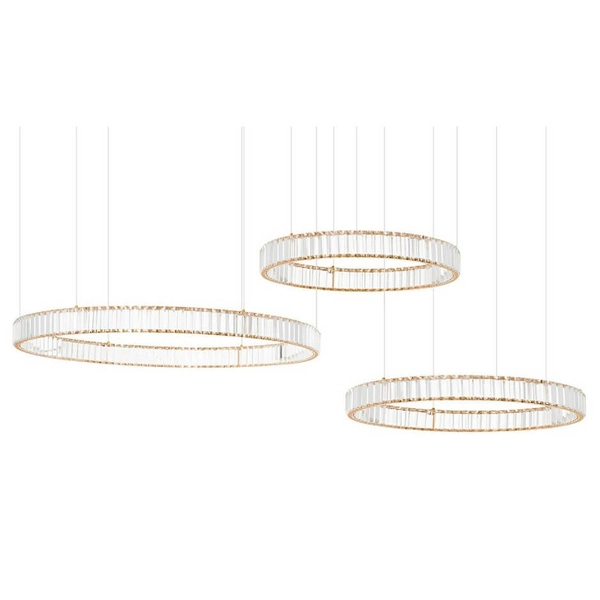 Lampa wisząca glamour Liberty MSE1501100190 Moosee LED 105W 3000K złota