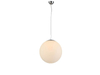 Kulista lampa wisząca White Ball do sypialni nad łóżko biała