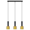 Potrójna lampa wisząca Amo LP-0702/3L GD metalowa czarna złota