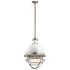 Lampa do kuchni wisząca QN-TOLLIS-P-BN biała nikiel