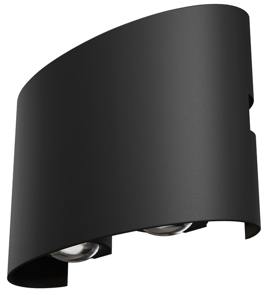Ledowy kinkiet zewnętrzny Strato O417WL-L4B3K LED 4W 3000K czarny