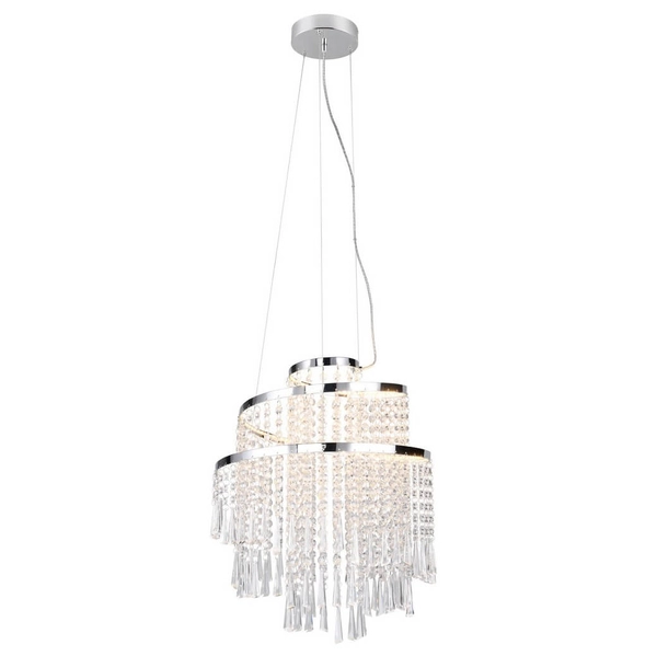 Kryształowy żyrandol Pomp R37341106 LED 30W 2700-6500K przezroczysty chrom