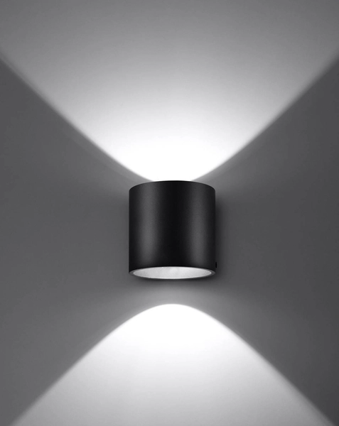 Kinkiet LAMPA ścienna SL.0048 metalowa OPRAWA tuba czarna