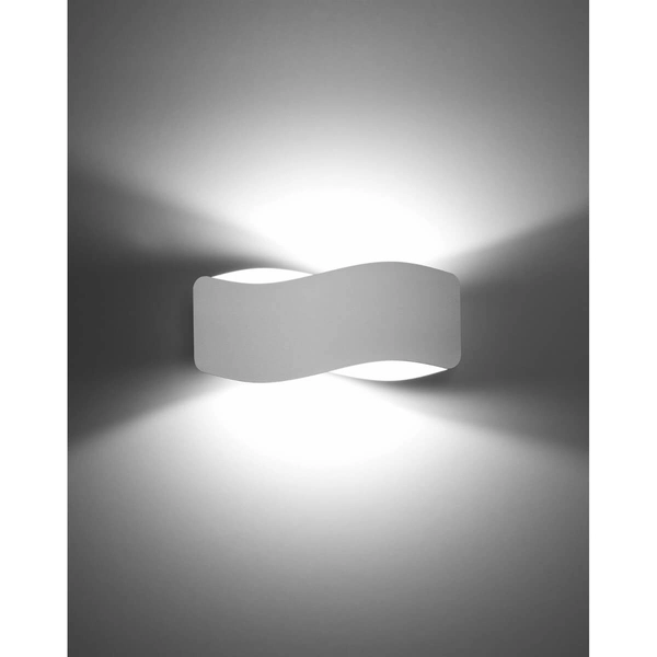 Metalowa lampa ścienna SL.1017 biały kinkiet do sypialni