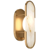 Kinkiet art deco Marmo MOD099WL-01G3 Maytoni elipsa marmur złoty
