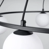 Lampa wisząca Yoli SL.1214 ring balls nad stół czarna biała