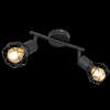 Industrialna LAMPA sufitowa XARA I 54802S-2 Globo druciana OPRAWA metalowy plafon reflektorki czarne