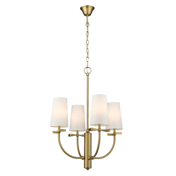Żyrandol glamour Bow P04190BR Cosmolight klosze mosiądz