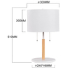 Lampka stołowa Fogo LP-0304/2T WH Light Prestige do sypialni tuba biała