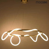 Wisząca lampa designerska Serpiente LED 32W nad stół złota