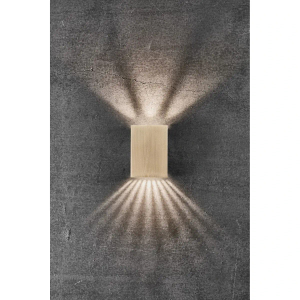 Elewacyjna lampa FOLD 2019041035 LED 7,5W 3000K IP54 prostokątna mosiądz