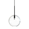 Skandynawska lampa wisząca Sphere 7848 salonowy zwis szklany czarny