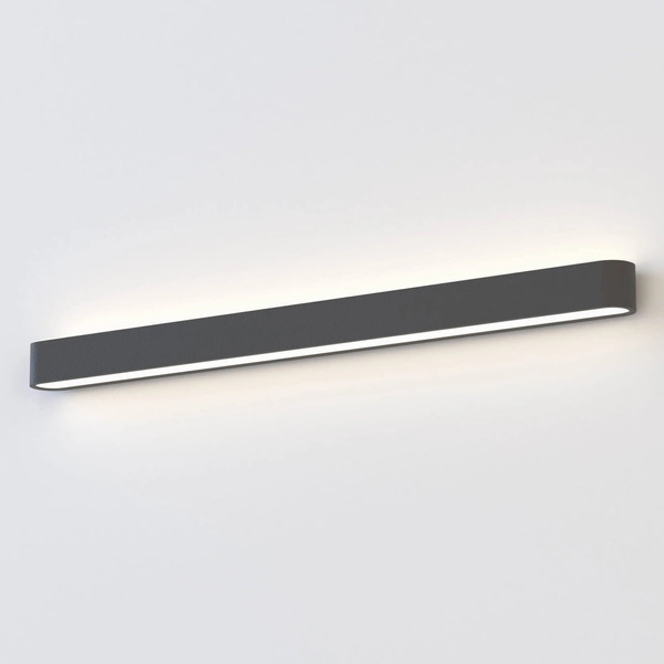 Metalowa listwa ścienna Soft 7534 grafitowy kinkiet do przedpokoju