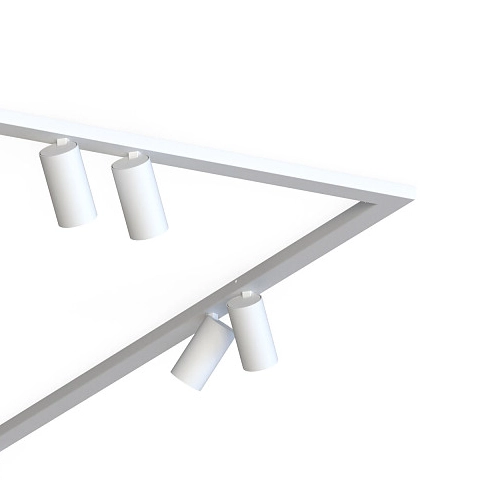 Downlight lampa sufitowa Mono 7751 biurowa oprawa biała ruchoma