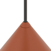Lampa wisząca do salonu ZENITH 11490 stożek terakota