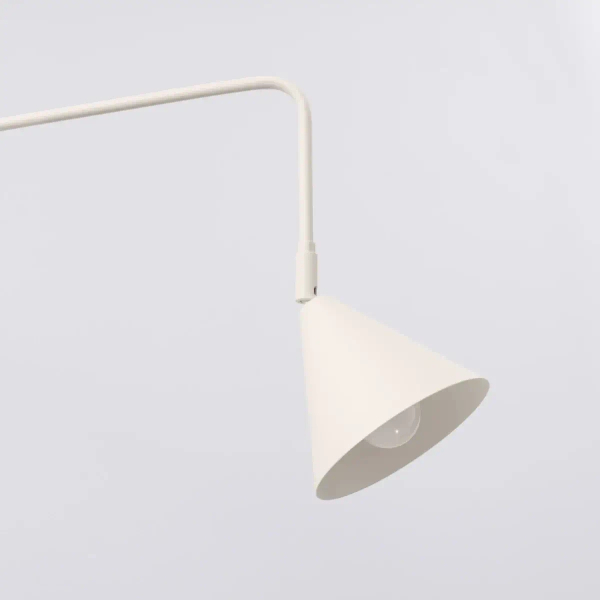 Ścienna lampa na wysięgniku NOX SL.1699 z wtyczką beżowa