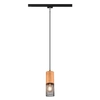 Lampa wisząca do szyny 2-fazowej Duoline 73430132 czarny drewniany