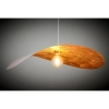Lampa wisząca kompozyt LEAF miedziana biała 1xE27 do jadalni 41922