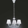 Żyrandol nad łóżko Cortez 110600331 biała lampa wisząca klasyczna