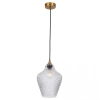 Nowoczesna lampa wisząca 19125 kryształowa do jadalni mosiądz
