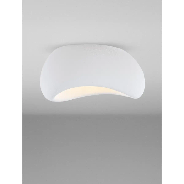 Kopułowa lampa sufitowa PALINZA LE45326 z żywicy biała