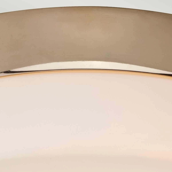 Okrągły plafon Tamar TAMAR-F-M-PG Elstead IP44 z żarówką metal szkło złoty