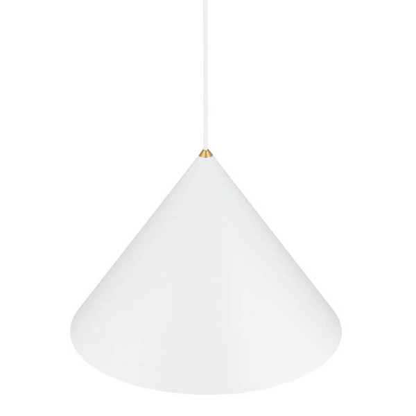 Lampa wisząca do salonu Zenith 8002 Nowodvorski metalowa mosiądz biała