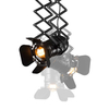 Reflektor LAMPA sufitowa CGRSCHARMONY COPEL studyjna OPRAWA na harmonijce nożycowa czarna