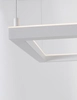 Minimalistyczna lampa wisząca Jean frame LED 30W 3000K biała