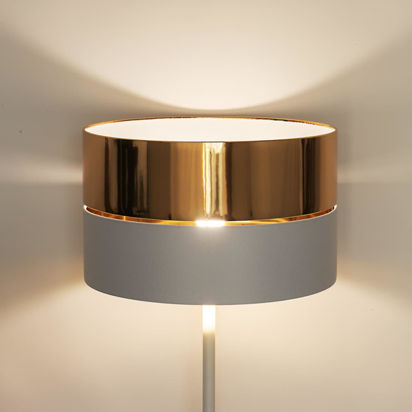 Stojąca lampa do salonu Hilton 5074 TK Lighting glamour biała złota