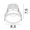 Lampa wpuszczana sufitowa ARAMIEL LE65102 LED 13W 3000K oczko czarne