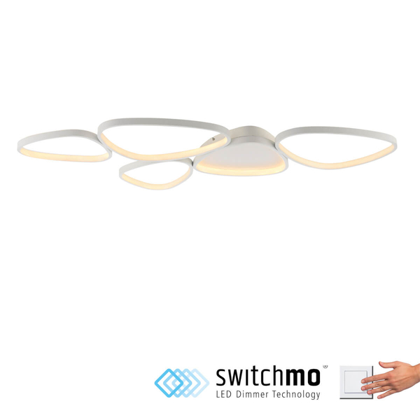 Sufitowa lampa Pebbles 14045-16 Just Light LED 42W 3000K biała