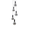 Wisząca lampa Strela PND-34378-5S-BK LED 125W 3000K czarny przydymiony